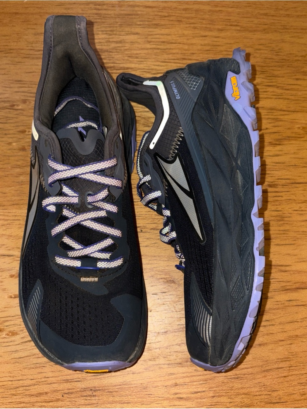 Altra Women's Black Trail Running Shoes with Lavender Accents